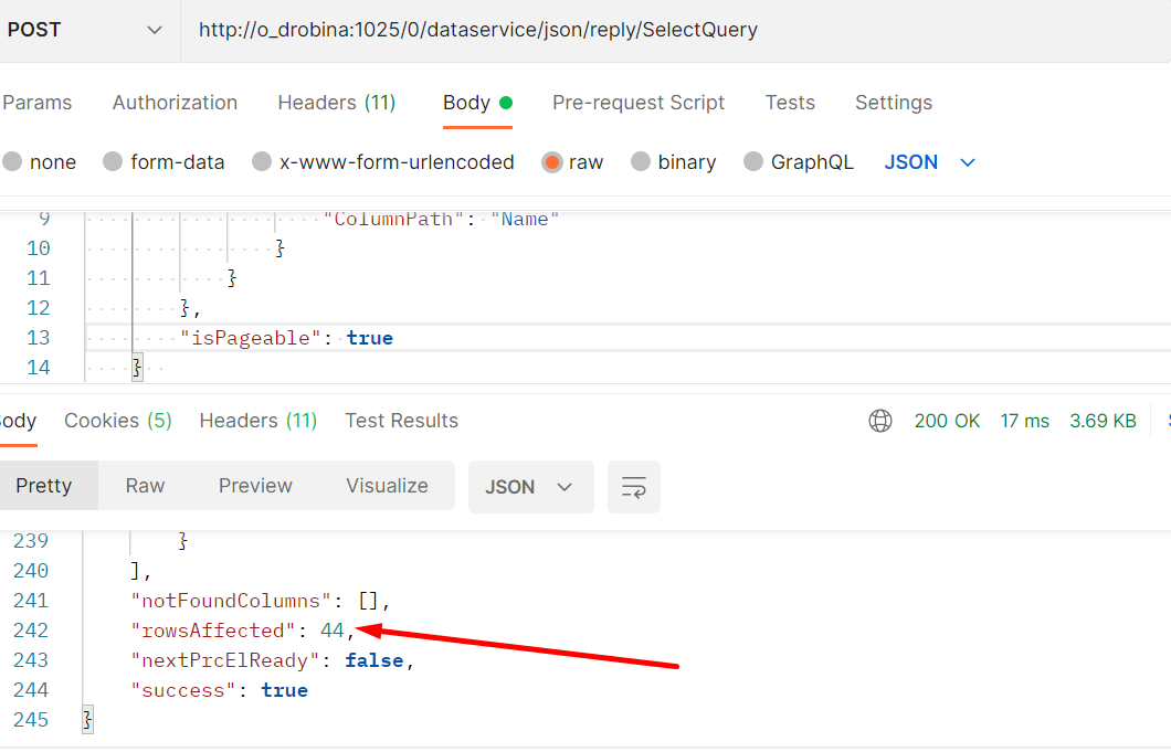 Total Number of Records with DataService API | Community Creatio